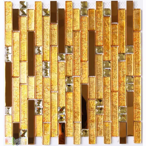 Металлическая стеклянная мозаика на стену