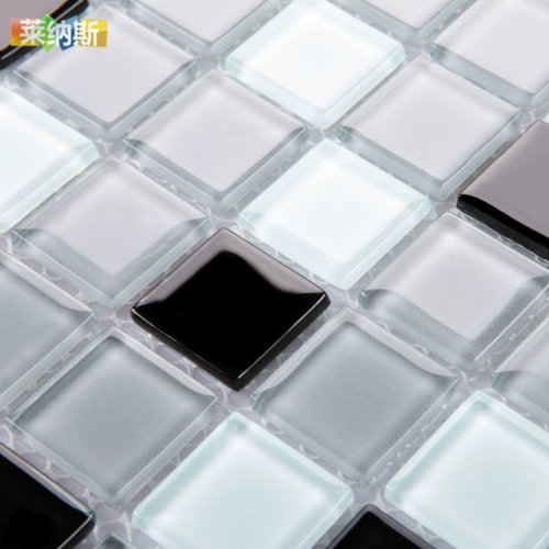 T [Lenas] Хрустальное стекло простое стиль мозаика на стенах наклейка