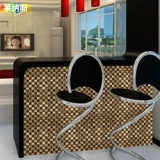 [Ленас] Золотая фольга Мозаичная плитка фона фона стены мозаичная плитка мозаичная головоломка Фоновая стена