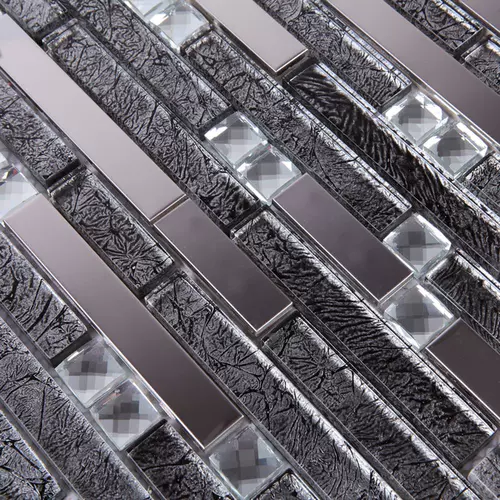 Стеклянная мозаика из нержавеющей стали, головоломка на стену