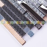 Стеклянная мозаика из нержавеющей стали, головоломка на стену