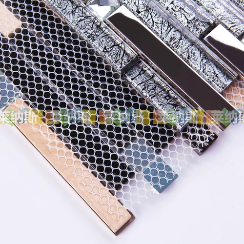 Стеклянная мозаика из нержавеющей стали, головоломка на стену