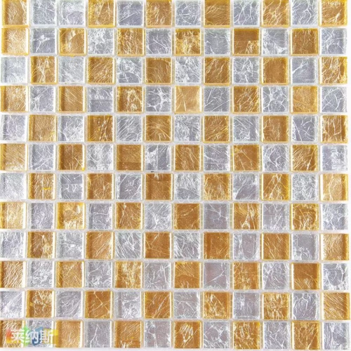 [Lenas Mosaic] Золотая фольга стеклянная мастера Massek