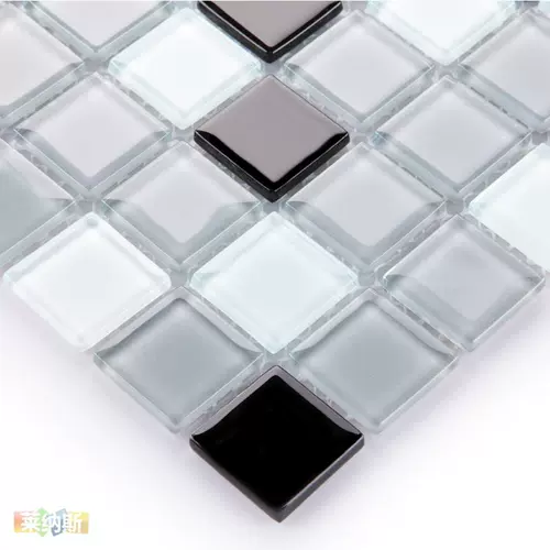 T [Lenas] Хрустальное стекло простое стиль мозаика на стенах наклейка