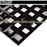 [Lenas Mosaic] Черная пяти пять, шлифовальные мозаичные зеркальные зеркальные зеркальные плит