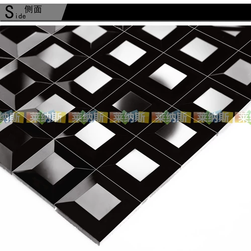 [Lenas Mosaic] Черная пяти пять, шлифовальные мозаичные зеркальные зеркальные зеркальные плит