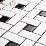 Северная керамическая мозаичная настенная плитка кирпич черно -белая плитка европейская ванная комната ванная комната кухня плитка метро