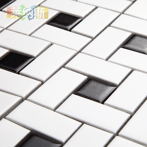 Северная керамическая мозаичная настенная плитка кирпич черно -белая плитка европейская ванная комната ванная комната кухня плитка метро