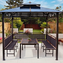 Outdoor patio cool pavilion Four-corner Shading Tent Outdoor Villa Garden Easy moving aluminum alloy open-air shading shed