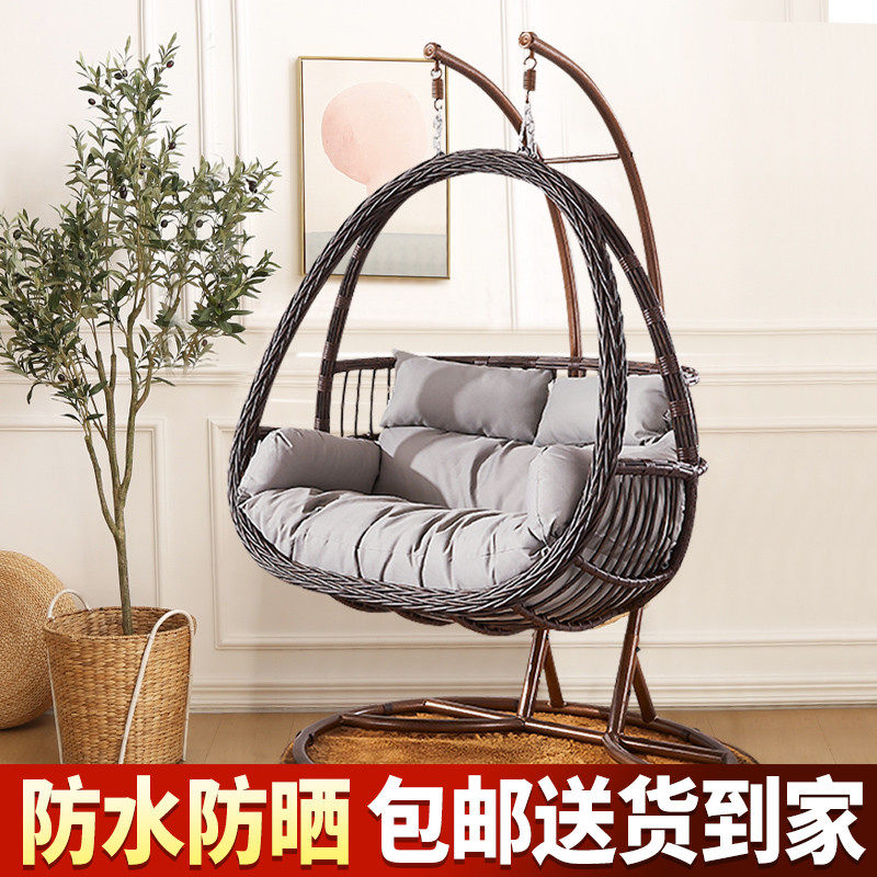 Hanging Basket Double Balcony Home Cradle Chair Mesh Red Bird Nest Hanging Lanet Chair Sloth Bedroom ROOM Inside Vine Fall Chair