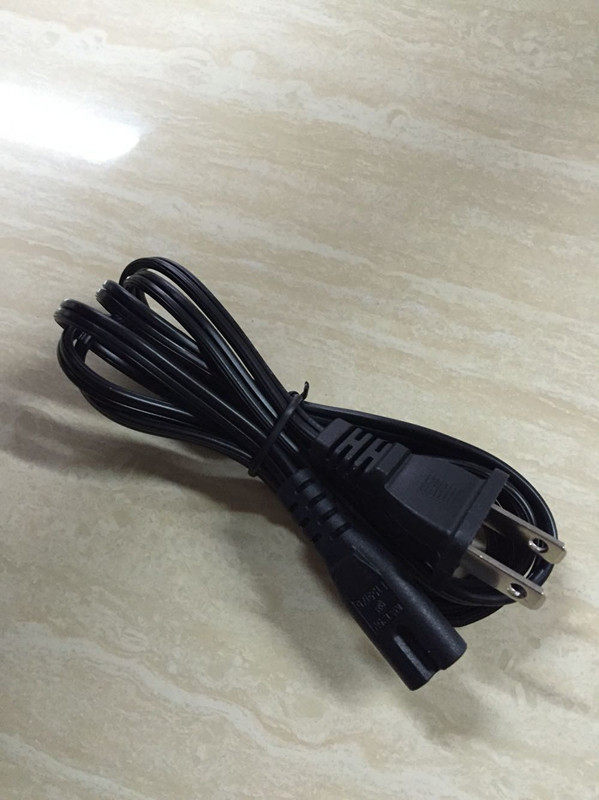 1 m Two-plug power cord plug with 8-word head power cord Eight-word line