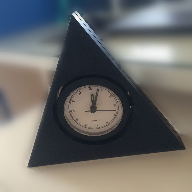 Alarm clock Three-column body alarm clock surface partially rotatable and concise style