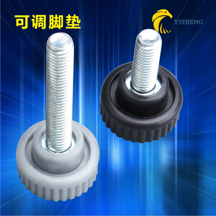 Adjustable footbed adjustment footed plastic foot plastic foot table anti-slip foot screw shelving stand rubber foot M6M8M10