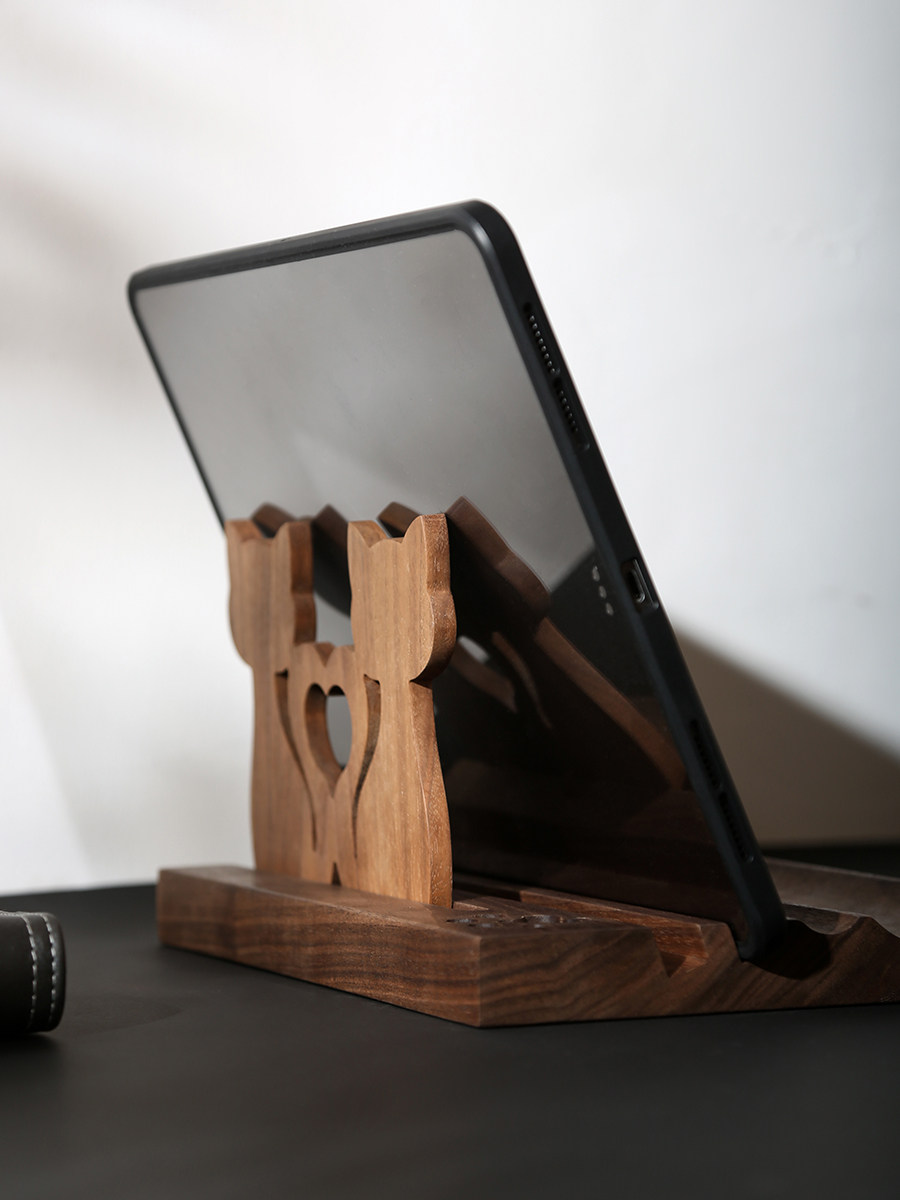 Walnuts Ipad Tablet Holder Xuan Guan Desk Face Containing Pens Shelf Creative Pendulum Gift Giving Gifts Practicality