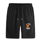 Miami Heat Basketball Sports Quần short cotton giản dị Kích thước lớn thoáng khí Đào tạo thời trang Quần năm điểm Nam và nữ - Quần Jogger