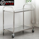 304 thickened stainless steel dining car stall trolley delivery car hotel restaurant wine mobile bowl collection dining car