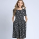 Kích thước lớn cotton lụa hoa mùa hè a-line dress 2021 mới mặc bên ngoài cotton nhân tạo cotton lụa quần áo phụ nữ thời trang trẻ - váy đầm