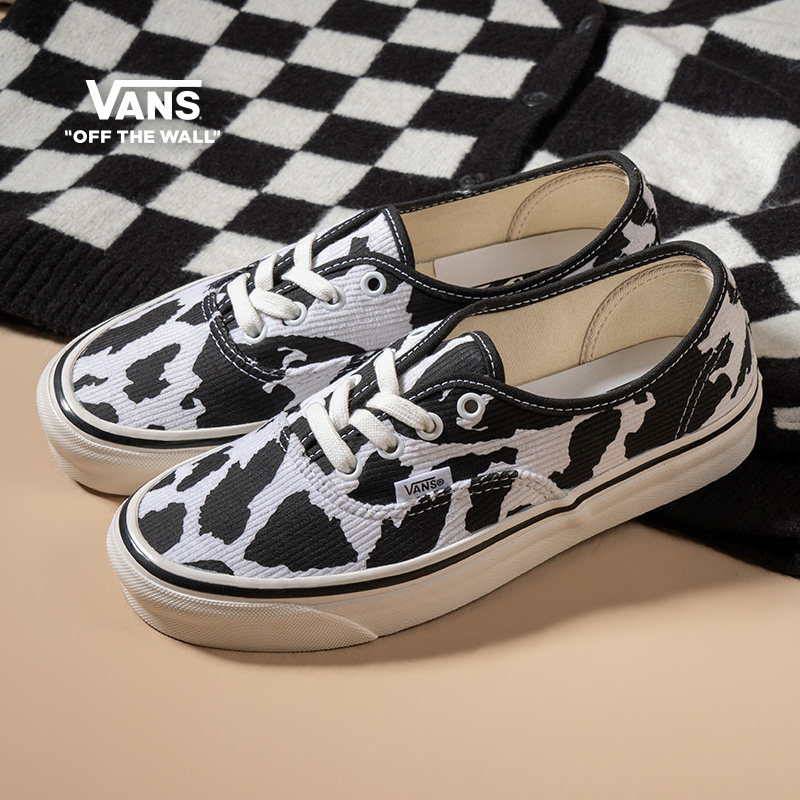(Courtesy Season) Vans Van Sans Official Authentic Cute Dairy Cow Tattoo Anaheim Sails Shoes-Taobao