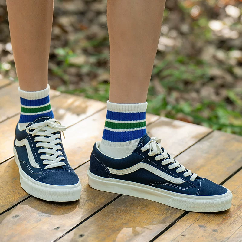 Vans Official Style 36 Silent Blue American Classic Retro Men's and Women's Sneakers Low Top