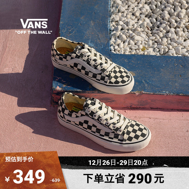 Vans Van Sans Official Style 36 VR3 Grey White Chessboard G American Retro Men's Shoes Women's Shoes Board Shoes-Taobao