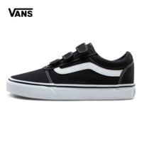 Vans Vans chính thức sọc đen bên thấp để giúp phụ nữ giày vải thể thao Velcro - Plimsolls giày thể thao adidas nam