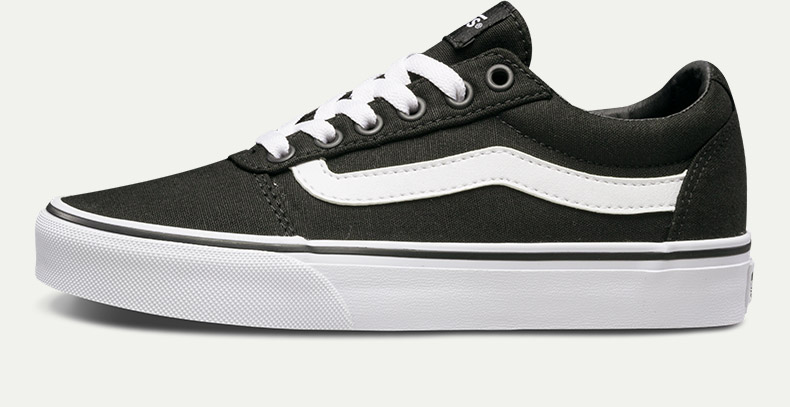 Vans Vans nữ giày thể thao màu đen giày vải | VN0A3IUN187 thegioigiaythethao