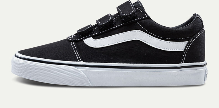 Vans Vans chính thức sọc đen bên thấp để giúp phụ nữ giày vải thể thao Velcro - Plimsolls giày thể thao nam adidas