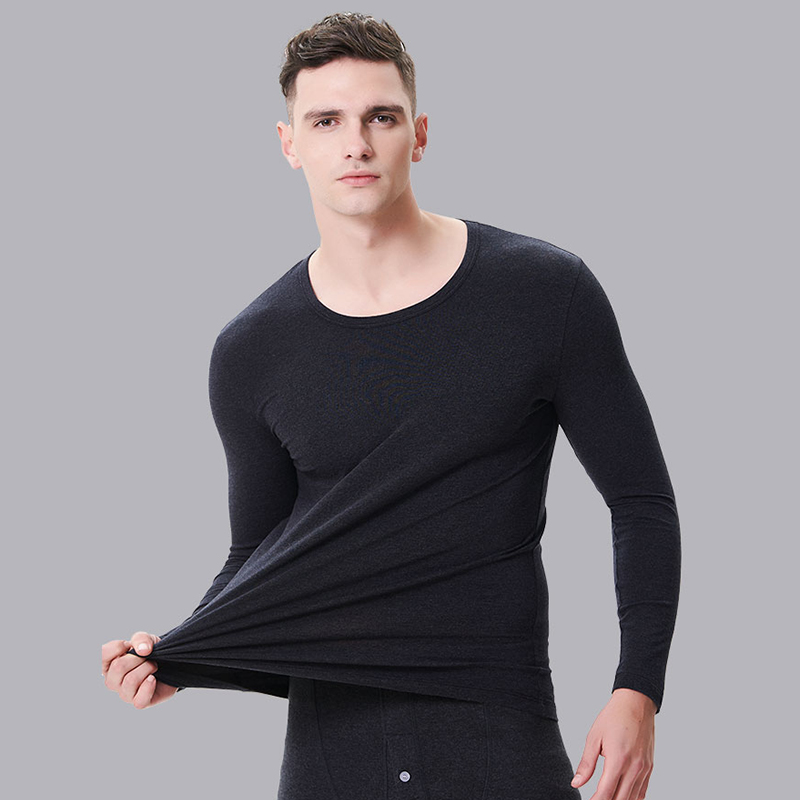 Basic đáy ba-pin đồ lót ấm áp mùa thu quần áo bộ mens mỏng Lycra bông phụ nữ cơ thể tinh khiết bông mùa thu quần