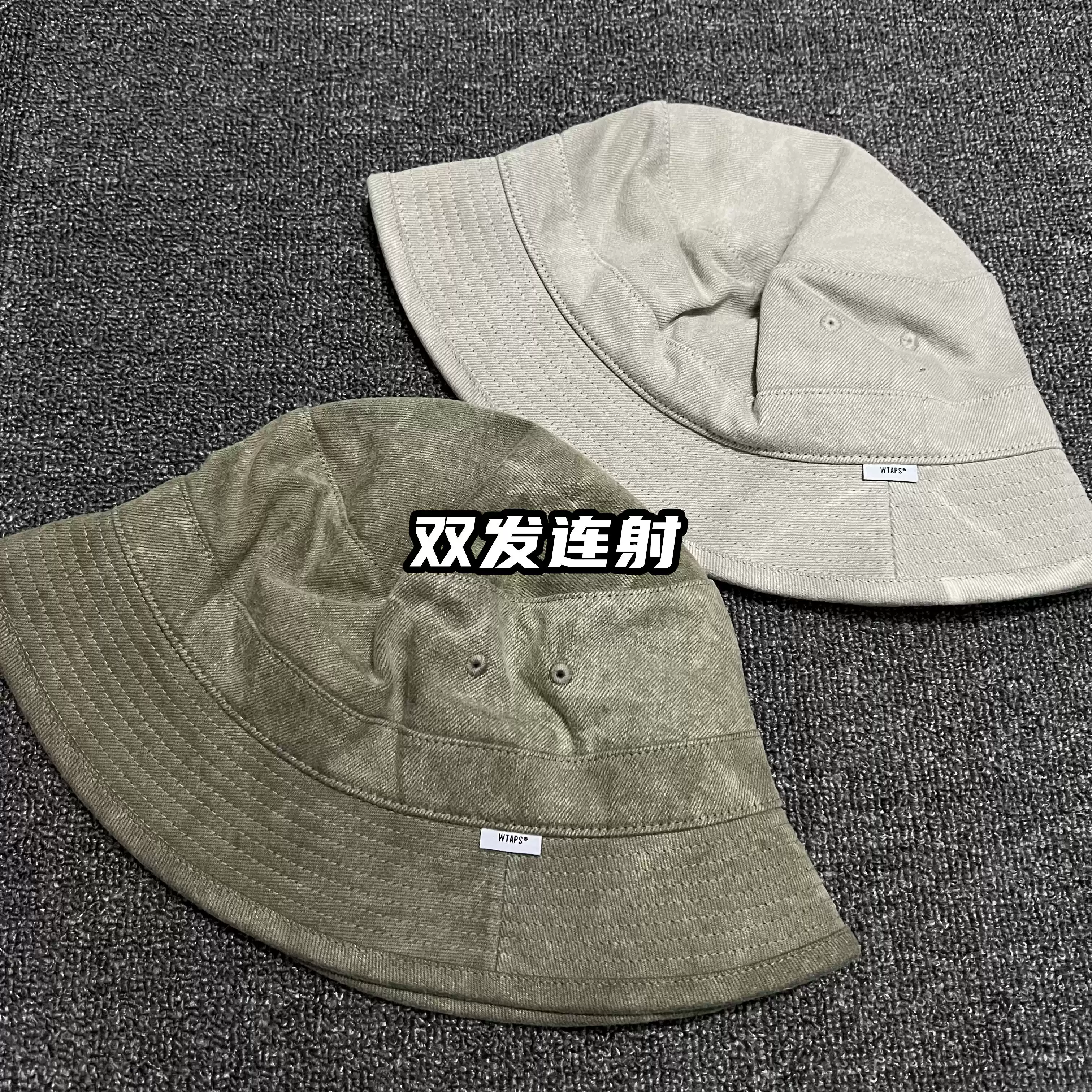 现货WTAPS BUCKET 01/HAT/COTTON.DENIM 染色水洗渔夫帽21AW-淘宝Taobao