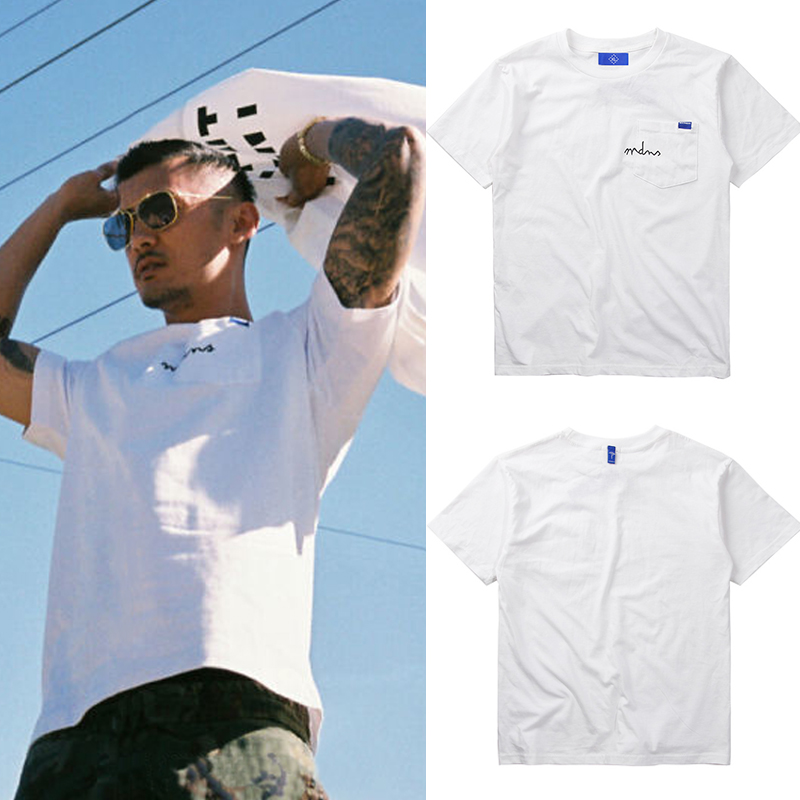 MADNESS Tidal Signs MDNS Yu Wenle Men Leisure Light Business Short Sleeve T-shirt Youth Pure Cotton Brief Joha