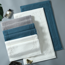 Pure cotton thickened absorbent towel Bathroom door mat Toilet toilet household mat Non-slip dirt-resistant carpet
