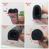 Hollow D-shaped rubber sealing strip semi-circular hollow waterproof EPDM foam strip equipment anti-collision 15*18