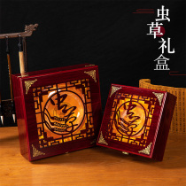 Carved Cordyceps Sinensis gift box Cordyceps sinensis packaging box Wooden box Cordyceps sinensis box upper grade gift box with gift bag