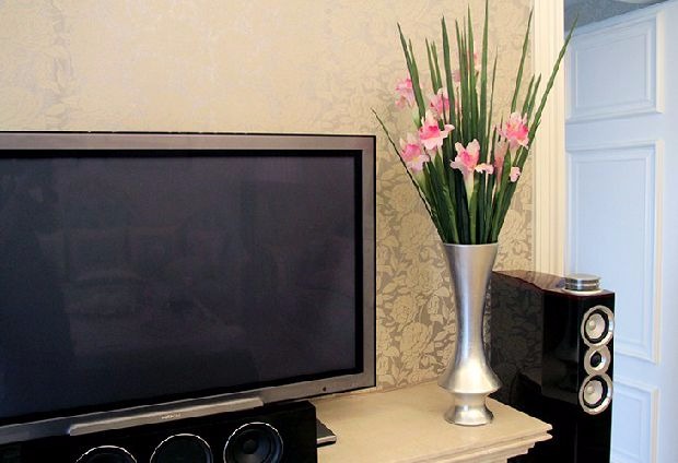 Hoa phong lan nhân tạo cỏ hoa lan lá mô phỏng cao lá bạch đàn sắp xếp hoa lá giả hoa và cây - Hoa nhân tạo / Cây / Trái cây đào giả