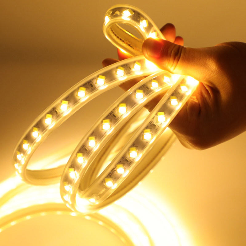 LED light with super bright lighting outdoor waterproof brightening indoor ceiling living room ceiling white warm light decoration strip for home