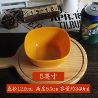 5-дюймовая желтая квадратная чаша