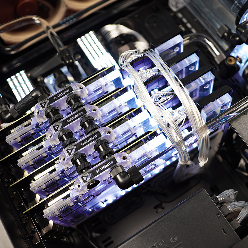 Шасси питания вентилятор комплект поставки  发烧友水冷| 海盗船1000d分体水水冷套装 ai深度计算多卡定制 Ekwb