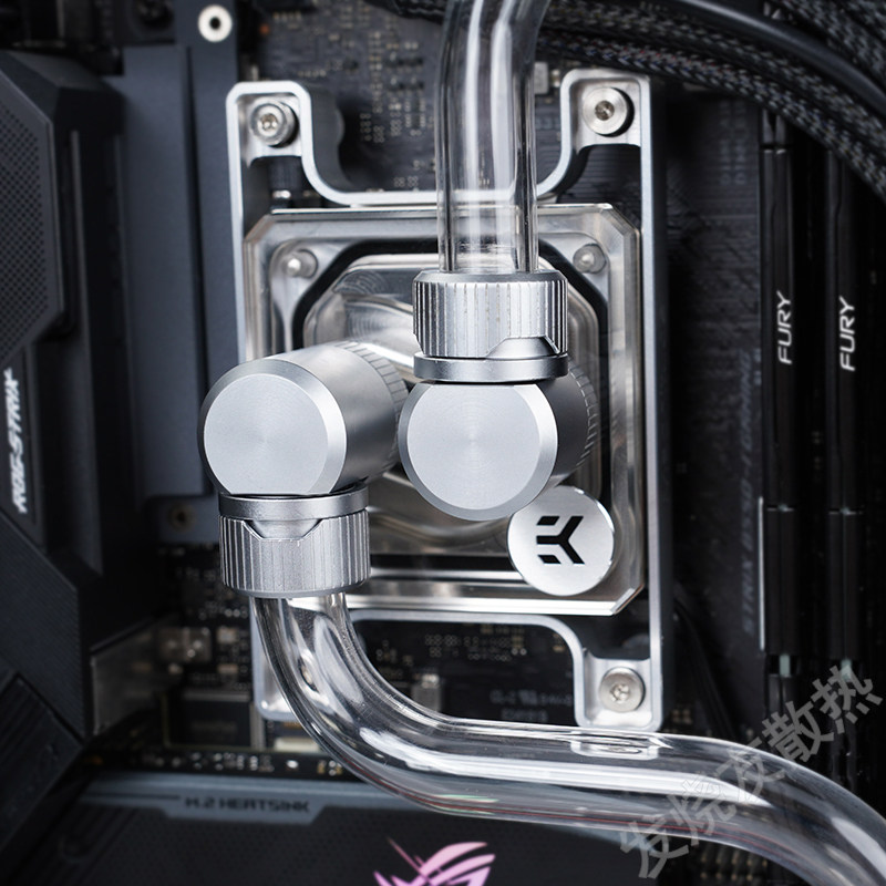 Шасси питания вентилятор комплект поставки  发烧友水冷|ssupd itx机箱 分体式水冷方案 ek水冷硬管套装 Ekwb
