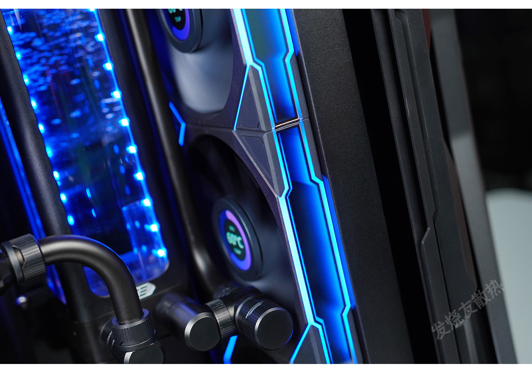 Шасси питания вентилятор комплект поставки  发烧友水冷|rog创世神701机箱 金属硬管ek水冷方案 cpu显卡散热 Ekwb