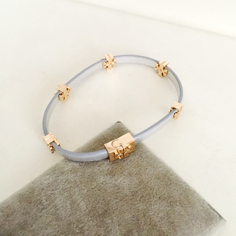 Bracelet bracelet bullish in size Not Back High-end Kick Precious Leather Narrow Version Light Golden Silver-Taobao