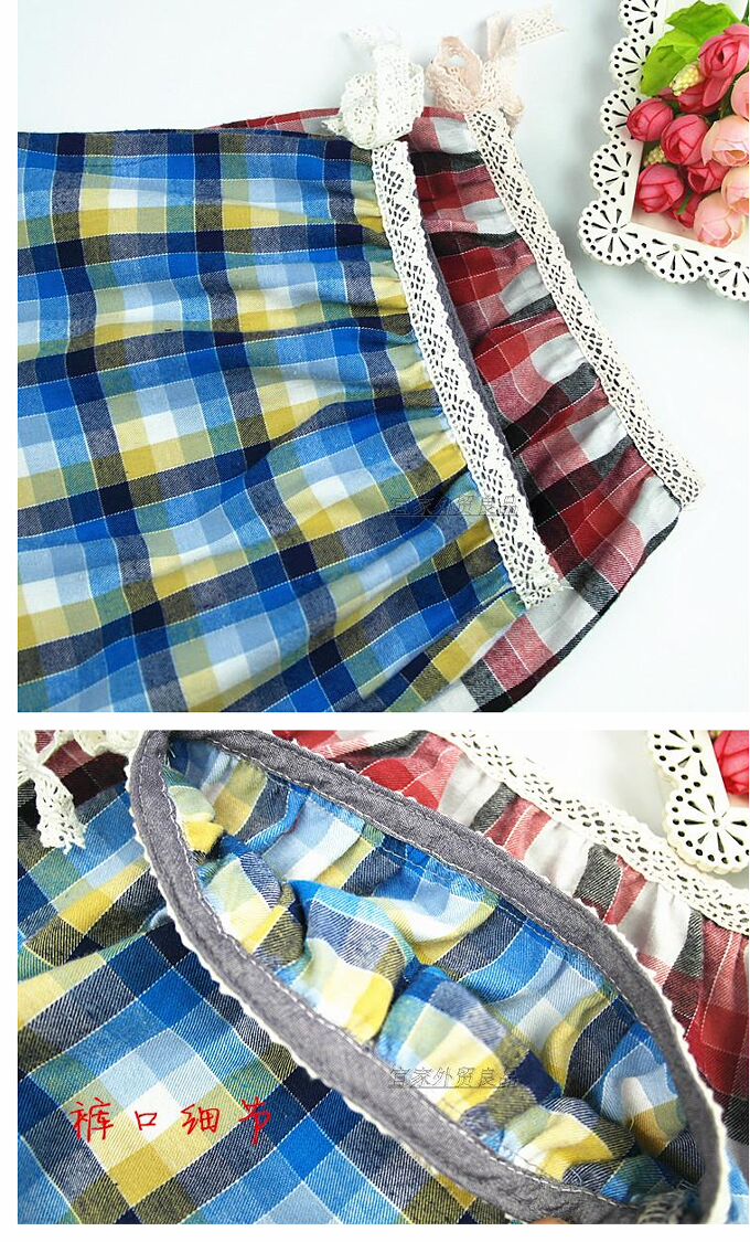 Quần cotton nữ bảy điểm lưới ngủ mùa hè phần mỏng của phụ nữ Quần nhà cotton cắt xén quần rộng kích thước lớn quần jean ống rộng nam