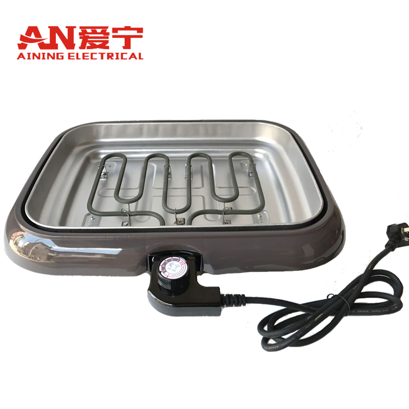 Aining 301 split electric baking tray Commercial Wanzhou grilled fish pot paper-wrapped fish pot household barbecue pot base and accessories