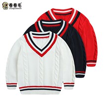 Curly wool class clothes college style sweater spring and autumn winter clothes long sleeve pullover sweater primary school uniforms kindergarten uniforms kindergarten uniforms