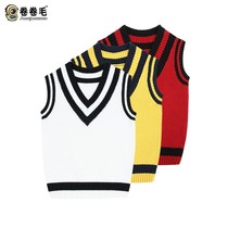 Boys sweater kindergarten Garden clothes spring and autumn Academy style children boys vest vest school uniforms class uniforms