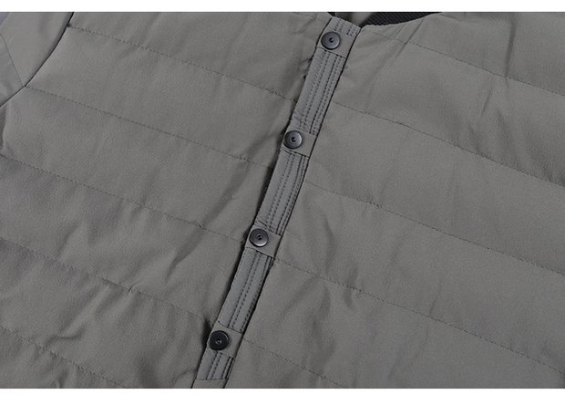 2018 nam mới cotton ngắn màu rắn phiên bản Hàn Quốc của quần áo cotton rộng trẻ trung giản dị hoang dã dày 8058 ao khoac nam