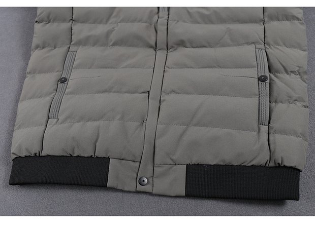 2018 nam mới cotton ngắn màu rắn phiên bản Hàn Quốc của quần áo cotton rộng trẻ trung giản dị hoang dã dày 8058 ao khoac nam