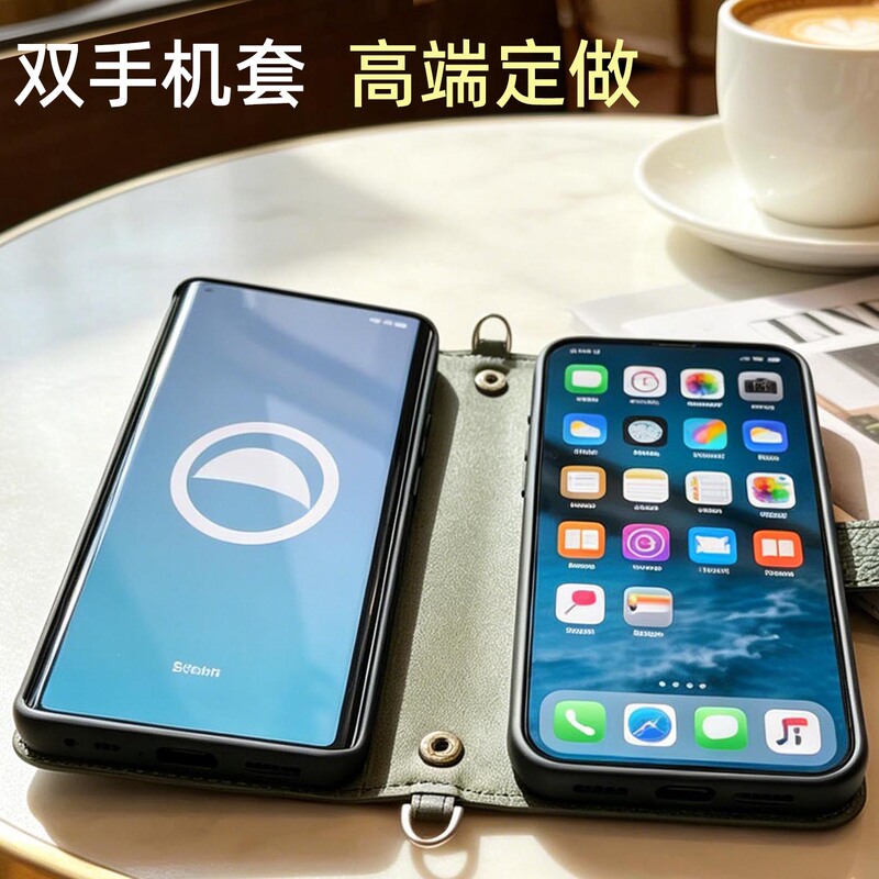 Dual Phone Case That Can Hold Two Phones, Perfect for Carrying Two Phones on Business Trips, a Must-Have for Influencers to Check Stocks While Abroad Dual Phone Case That Can Hold Two Phones, Perfect for Carrying Two Phones on Business Trips, a Must-Have for Influencers to Check Stocks While Abroad