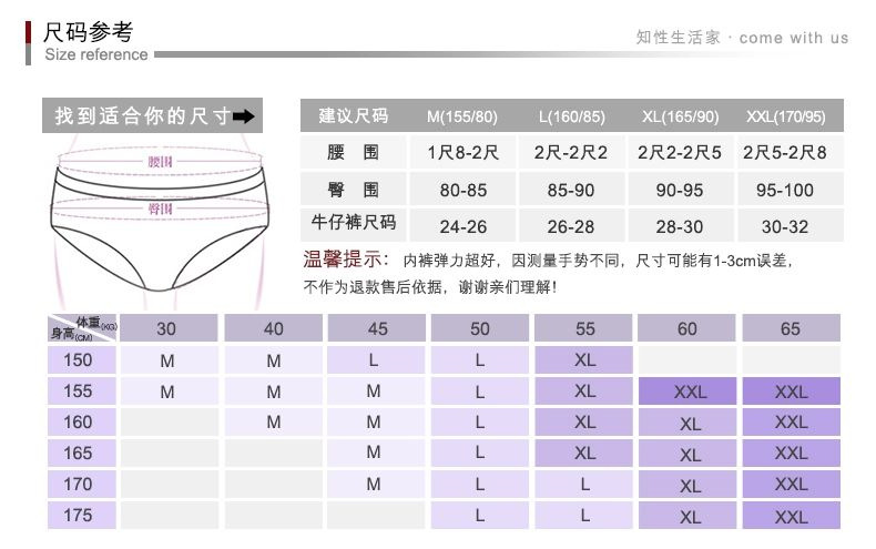 尺码表