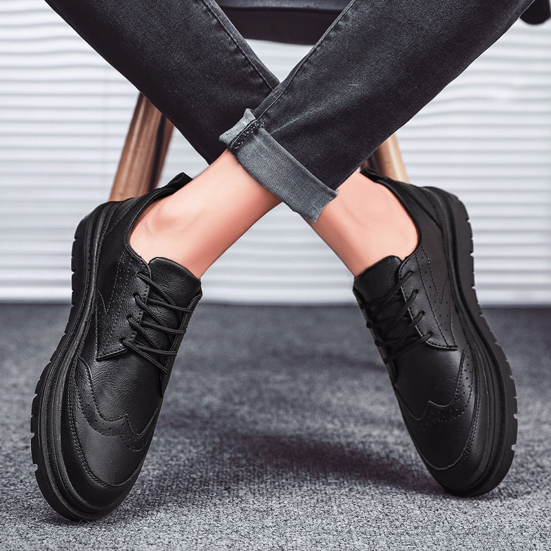 Men's shoes casual leather shoes business dress shoes Brock groom married hundreds of tide shoes summer 2022 new models