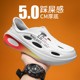 Sandals Men's Summer Outerwear Anti-Slip Sports Beach Shoes Men's All-Inclusive Soft Sole Driving Hole Sandals 2024 ແບບໃຫມ່